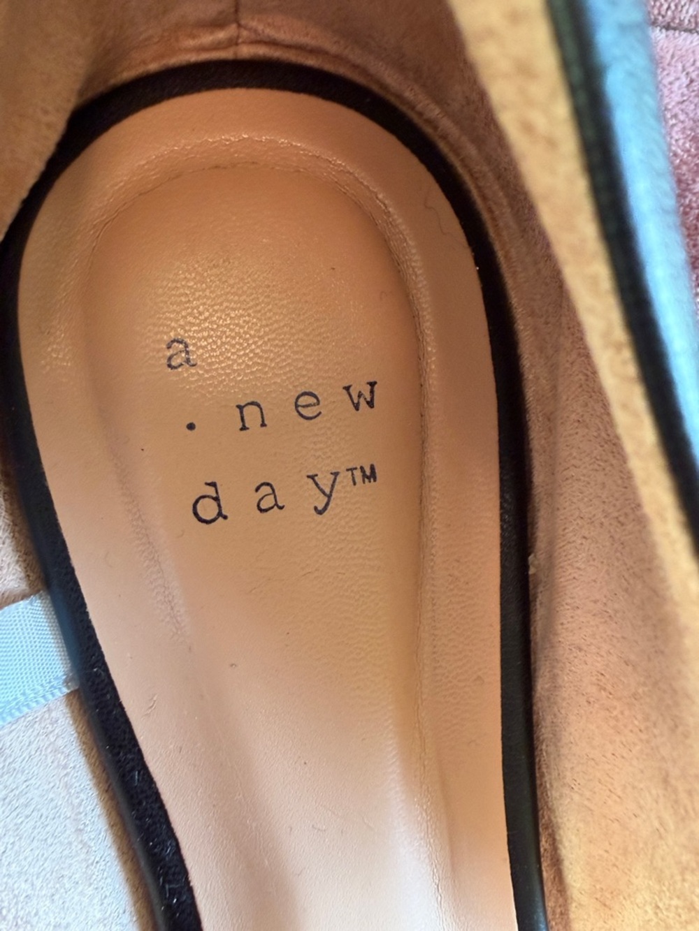 a new day Black Pointed Flats Size 9 - Picture 2 of 8